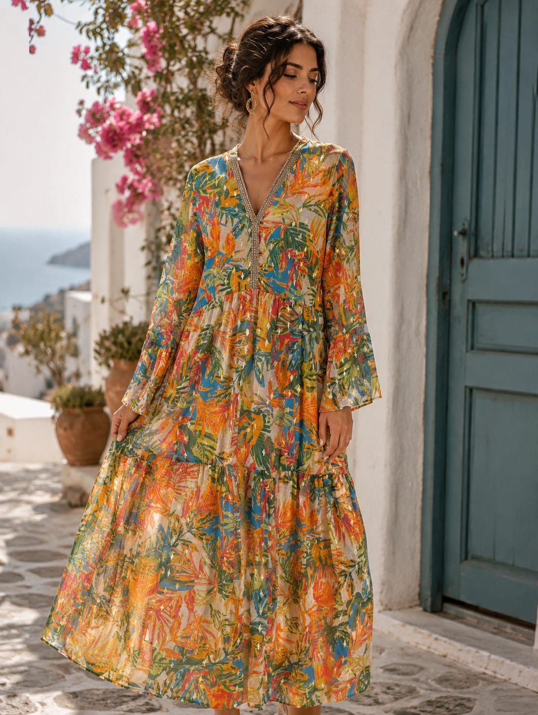Gypsy Bloom Collection Tropical Dress