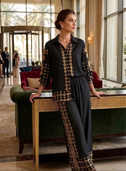 Moroccan Black & Gold Set