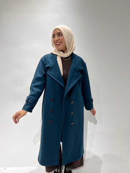 Teel Blue Goukh Coat