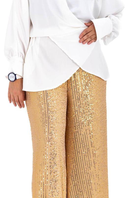 Satin White Blouse