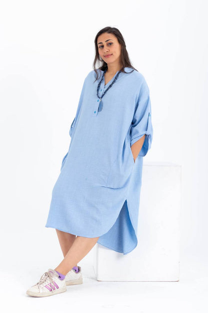 Baby blue comfy dress