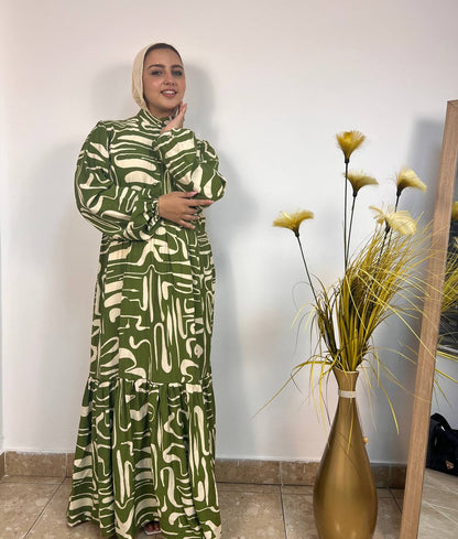 Green summer dress