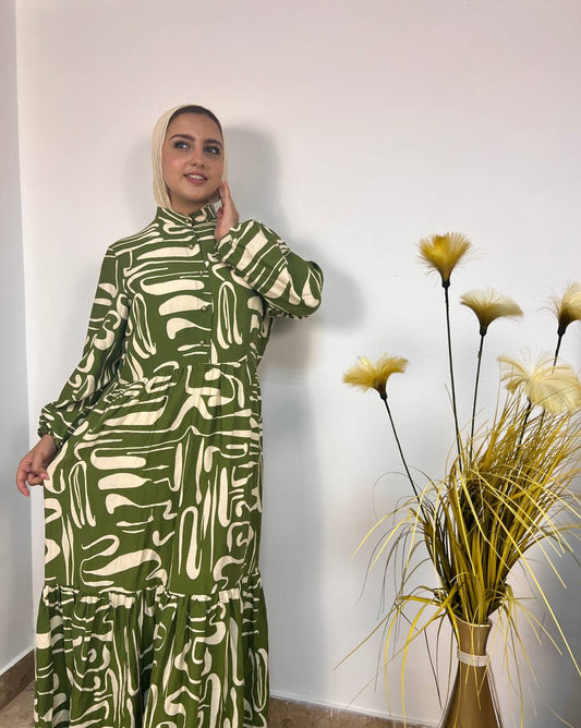 Green summer dress