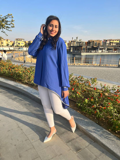 High-low Blue  color