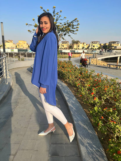 High-low Blue  color
