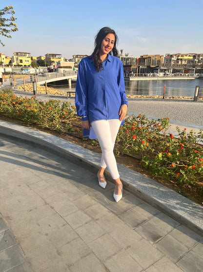 High-low Blue  color