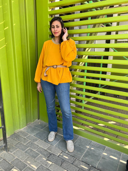 Mustard Bloom Blouse