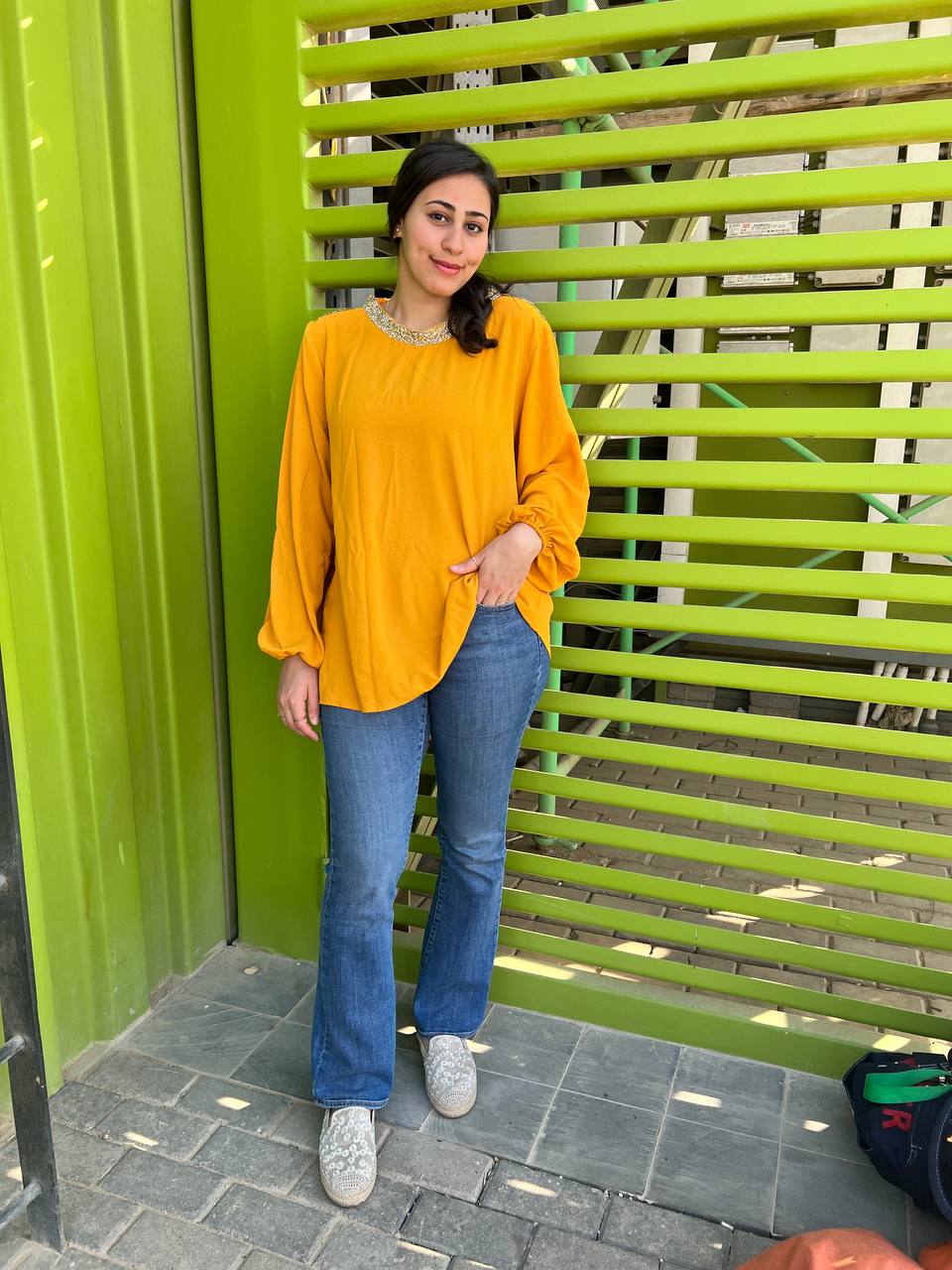 Mustard Bloom Blouse