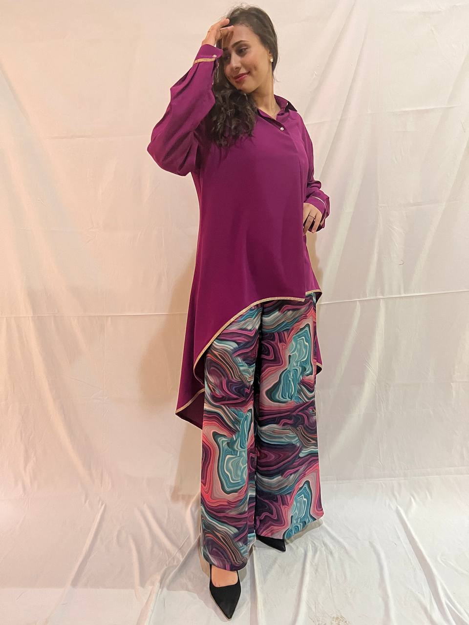 High-low Grape Color