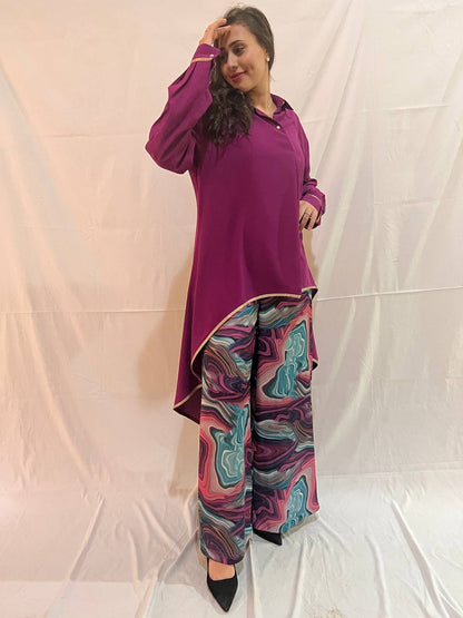 High-low Grape Color