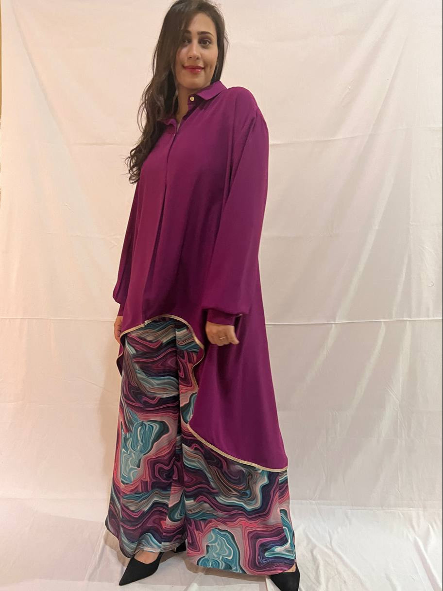 High-low Grape Color