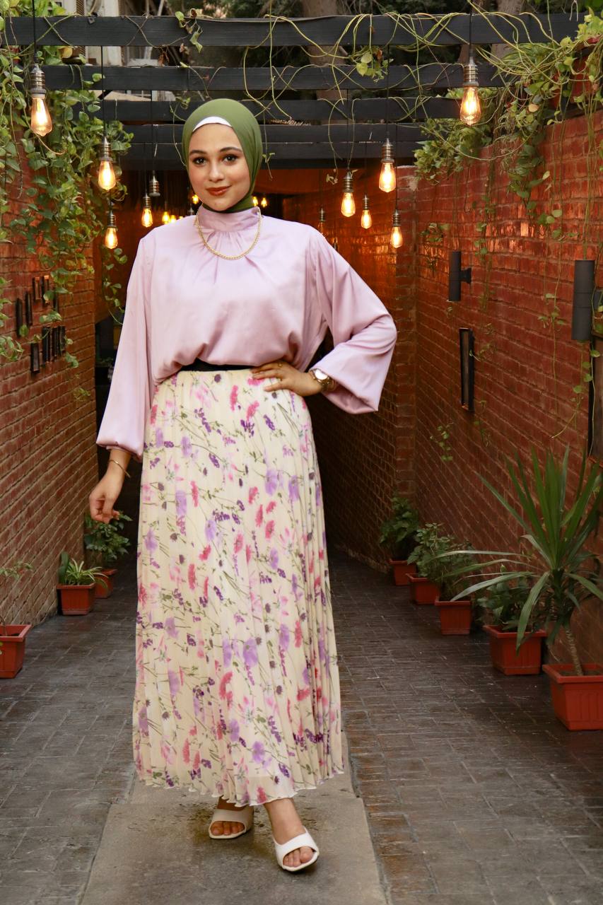 Floral Chiffon skirt