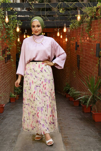 Floral Chiffon skirt