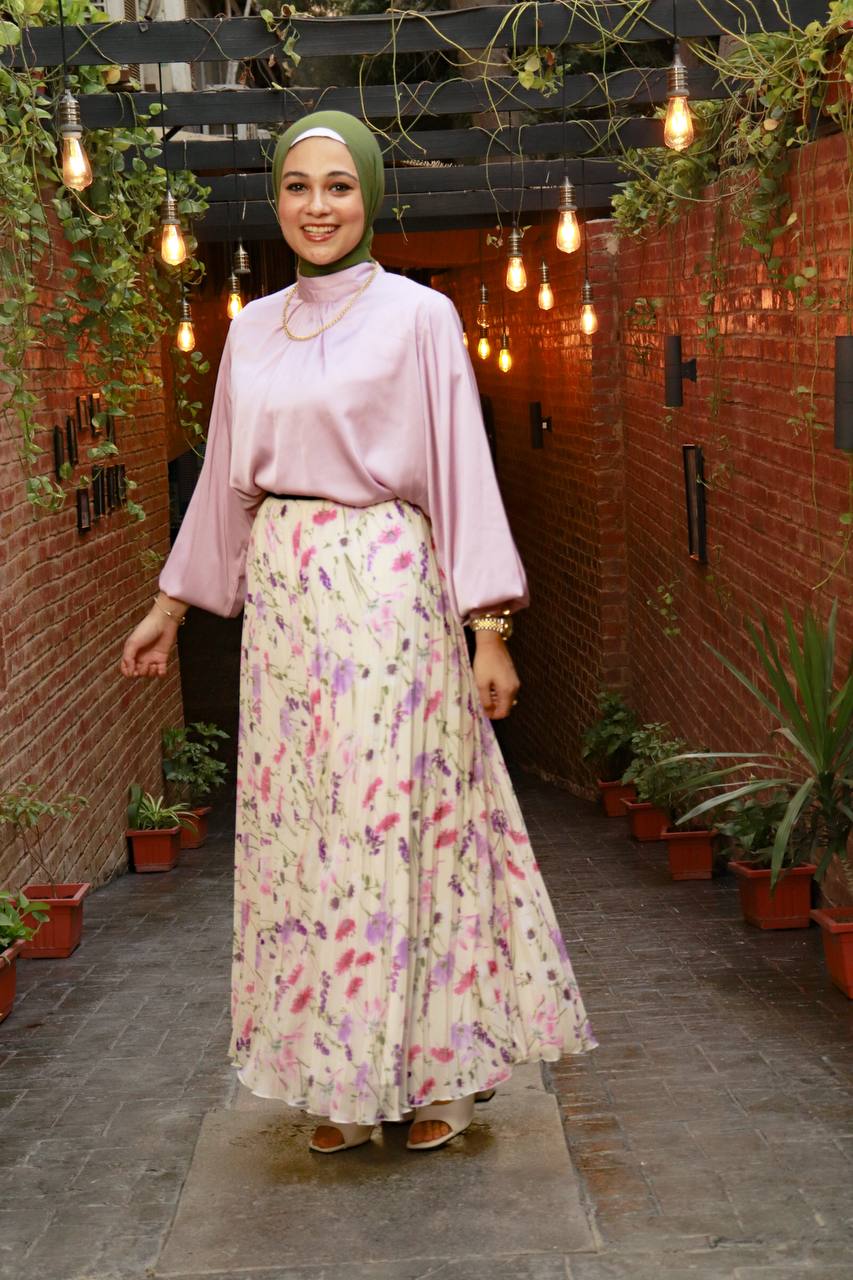 Floral Chiffon skirt