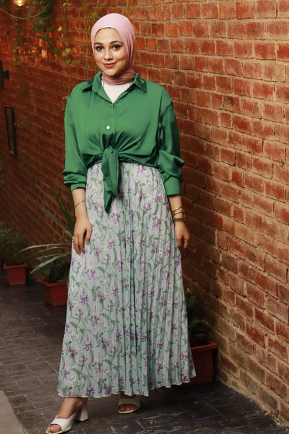 Floral Chiffon skirt