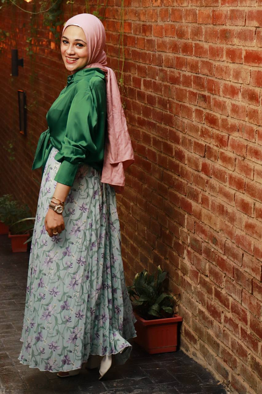 Floral Chiffon skirt