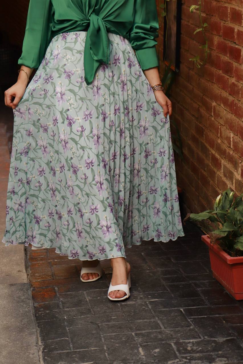 Floral Chiffon skirt