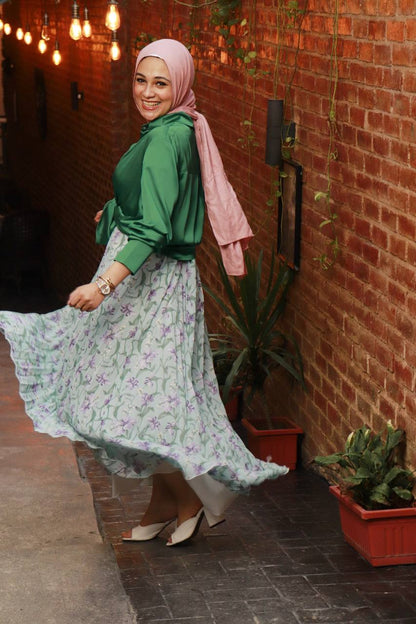 Floral Chiffon skirt